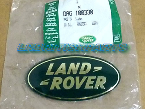 GENUINE LAND ROVER FRONT GRILLE NAME PLATE RANGE ROVER 06-09 LR3 FREELANDER RANGE ROVER SPORT 05-09 OEM DAG100330 NEW
