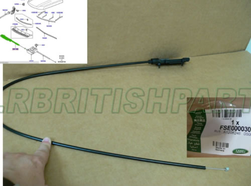 GENUINE LAND ROVER HOOD FRONT CONTROL CABLE RANGE ROVER 03-12 OEM NEW FSE000030