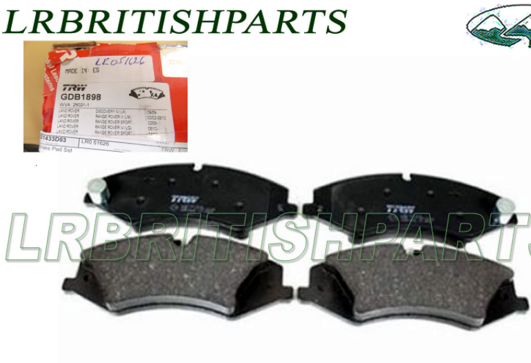 LAND ROVER BRAKE PADS FRONT BRAKES DISCOVERY 2017 ONWARD TRW LR051626