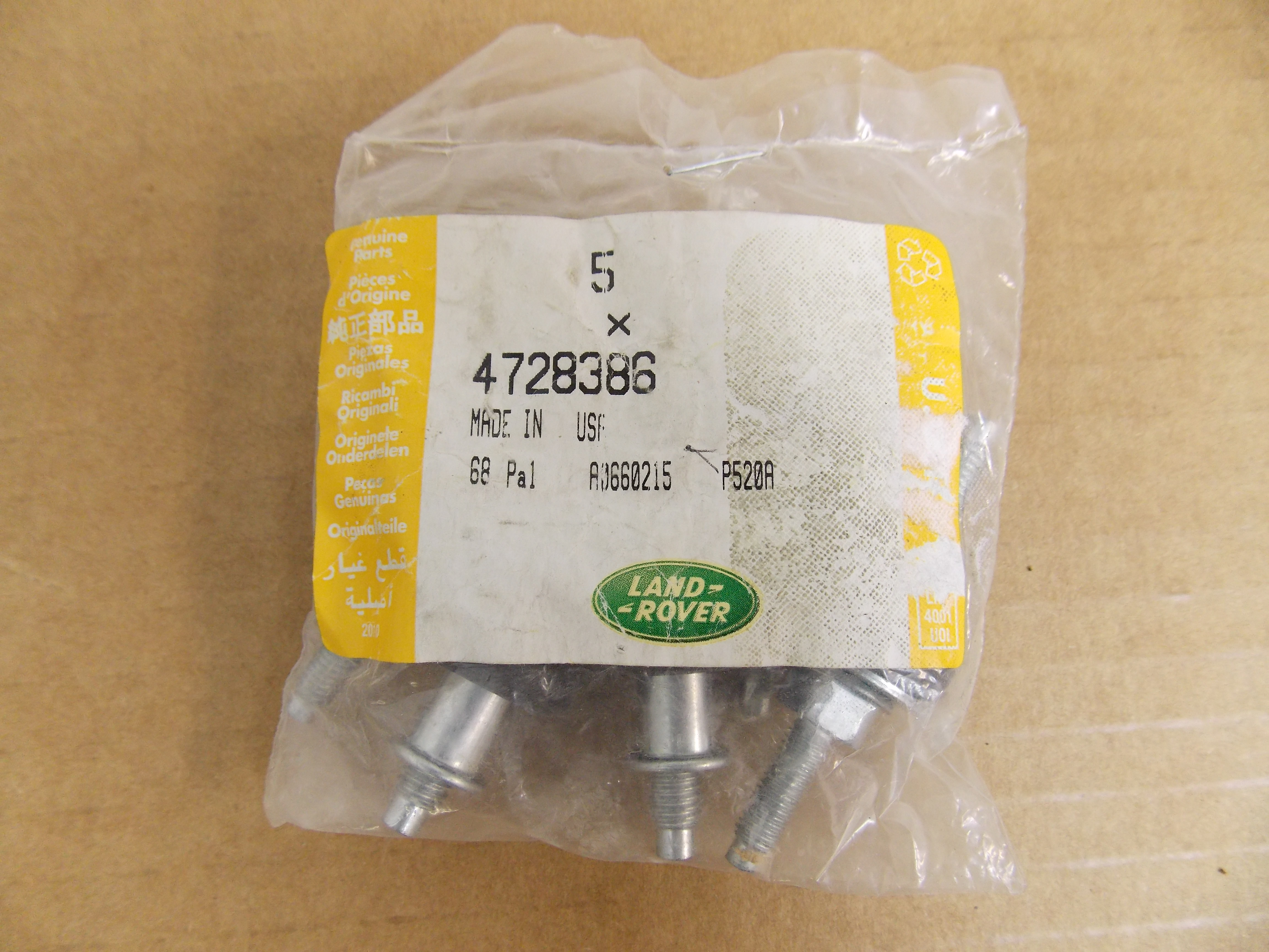 LAND ROVER CAMSHAFT GROMMET RANGE ROVER 06-09 LR3 SPORT 05-09 SET NEW 4728386