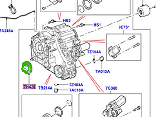 LAND ROVER TRANSFER CASE INPUT SHAFT SEAL LR3 LR4 RANGE ROVER SPORT 05