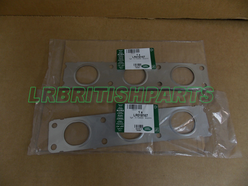 GENUINE LAND ROVER EXHAUST MANIFOLD GASKET LR2 3.2L SET OF 2 OEM NEW LR018167