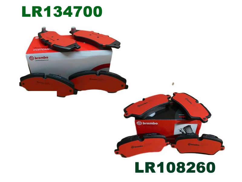 LAND ROVER FRONT & REAR BRAKE PADS RANGE ROVER 13 RANGE ROVER SPORT 14 NEW DISCOVERY  LR108260 LR051626 BREMBO