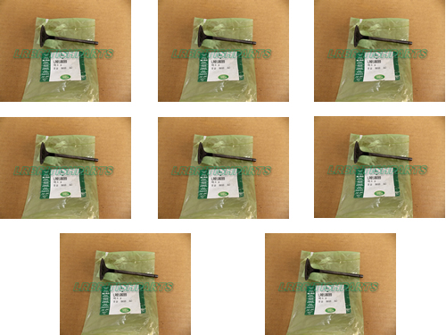 GENUINE LAND ROVER EXHAUST VALVE 5.0L & 5.0L SC V8 RANGE ROVER 10-12 13 ON LR4 RANGE ROVER SPORT 10-13 14 ON SET 8 LR082739