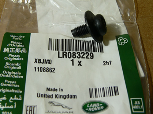 GENUINE LAND ROVER REAR BUMPER SCREW RANGE ROVER EVOQUE NEW LR083229