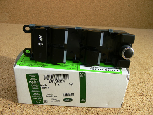 LAND ROVER WINDOW SWITCH DRIVERS SIDE RANGE ROVER 13′ RANGE ROVER SPORT 14′ OEM NEW LR110324