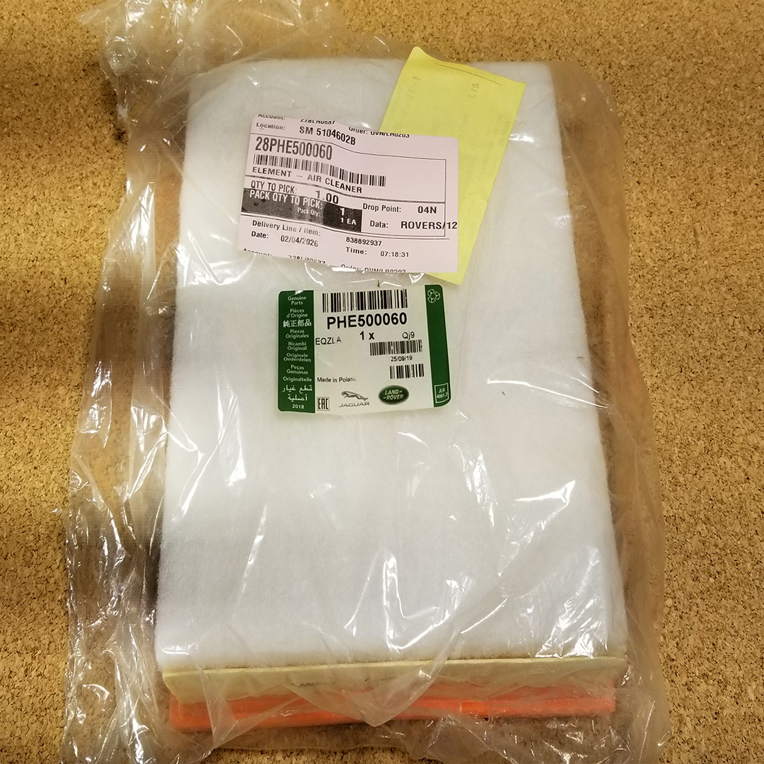 GENUINE LAND ROVER AIR FILTER DEFENDER 2007 ONWARD NEW PHE500060
