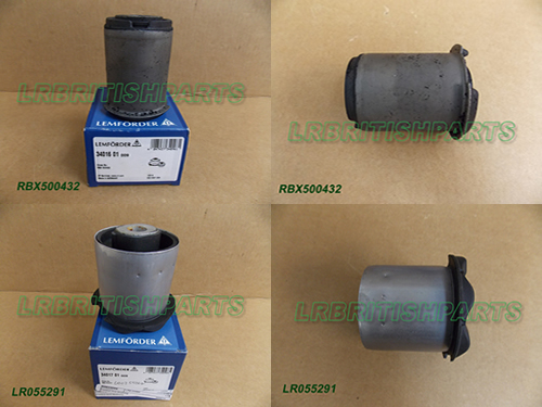 LAND ROVER FRONT LOWER CONTROL ARM BUSHING SET 4 RANGE SPORT 05-09 LEMFORDER LR055291 RBX500432