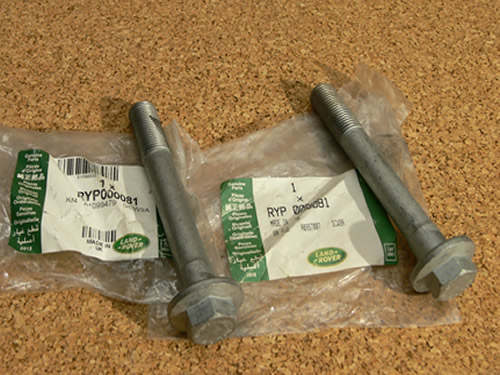 GENUINE LAND ROVER REAR UPPER CONTROL ARM BOLT SET RANGE ROVER 03-12 RYP000081 NEW